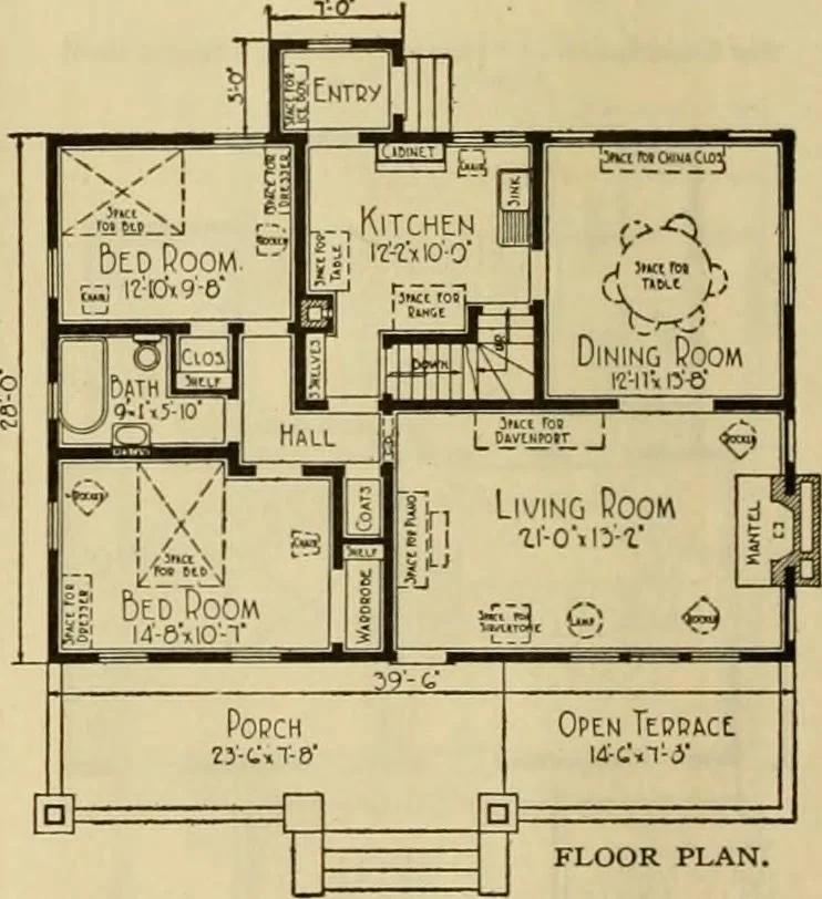 An illustration from Honor bilt modern homes., 1921, leaf 45