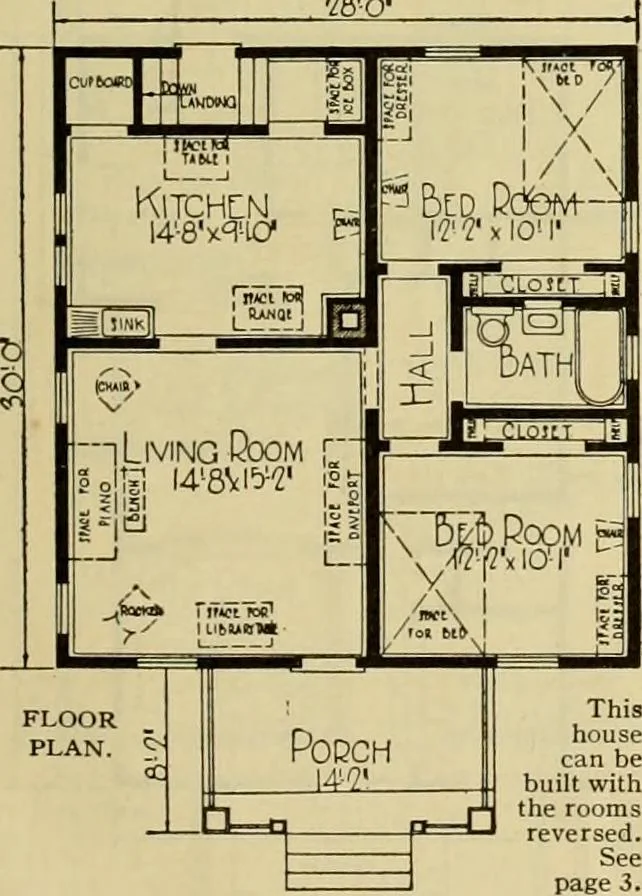 An illustration from Honor bilt modern homes., 1921, leaf 48