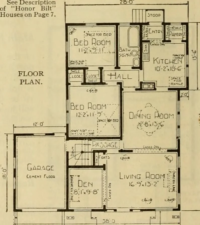 An illustration from Honor bilt modern homes., 1921, leaf 49