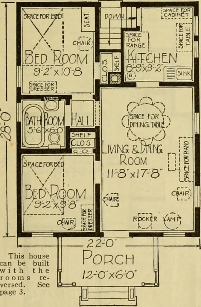 An illustration from Honor bilt modern homes., 1921, leaf 50