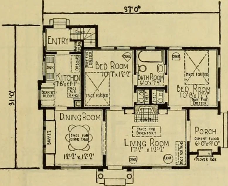 An illustration from Honor bilt modern homes., 1921, leaf 52