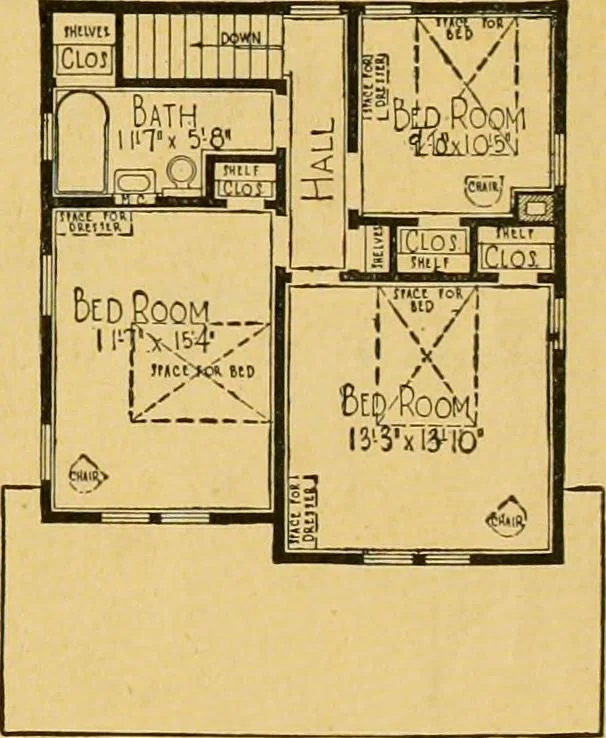 An illustration from Honor bilt modern homes., 1921, leaf 58