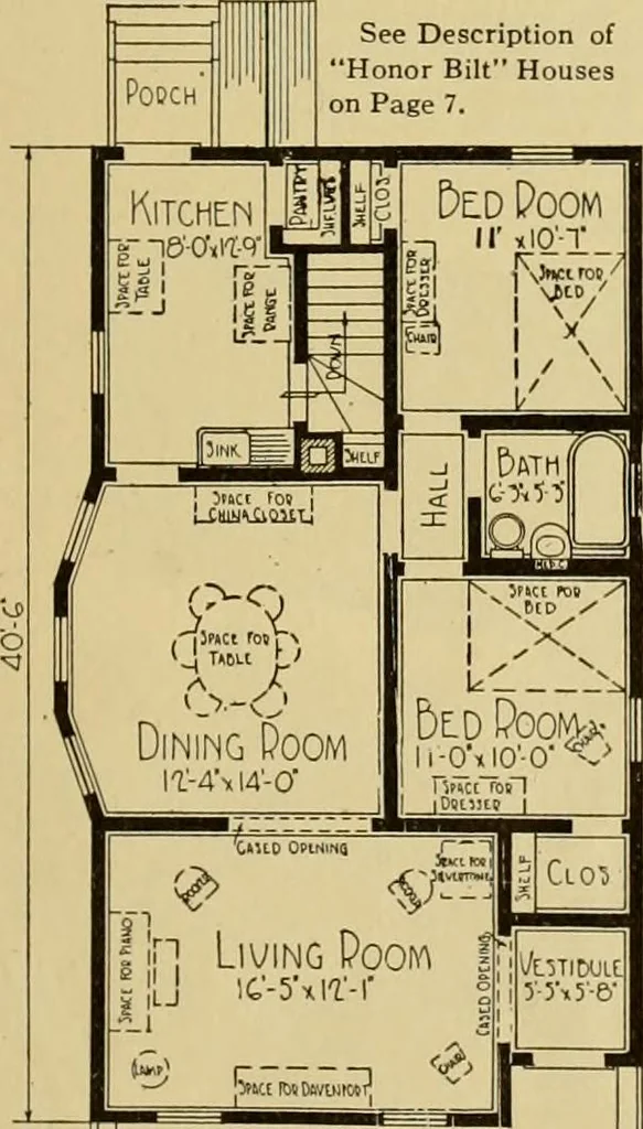 An illustration from Honor bilt modern homes., 1921, leaf 60