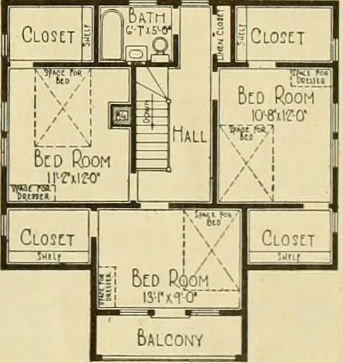 An illustration from Honor bilt modern homes., 1921, leaf 74