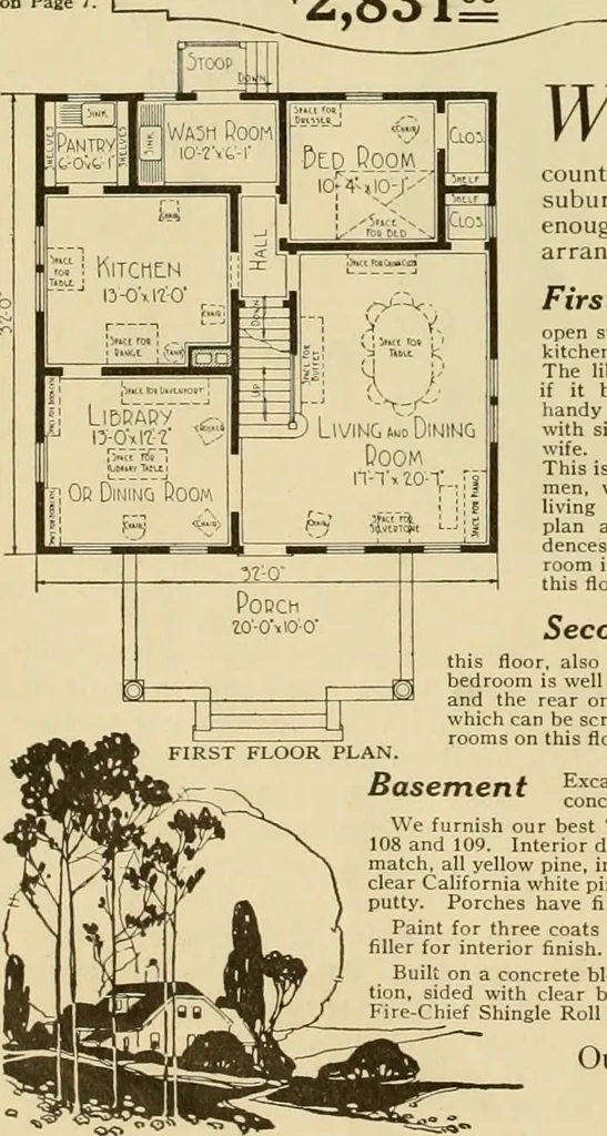An illustration from Honor bilt modern homes., 1921, leaf 77