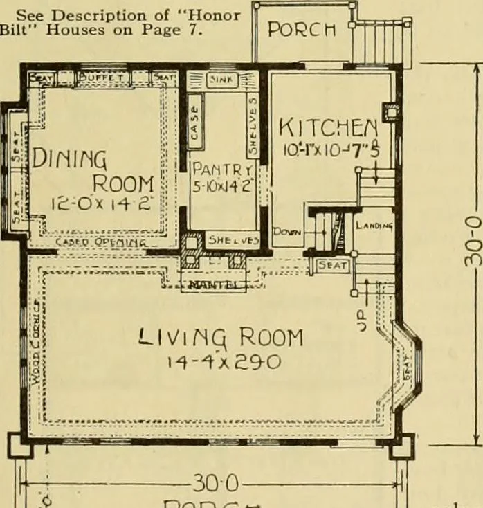 An illustration from Honor bilt modern homes., 1921, leaf 80