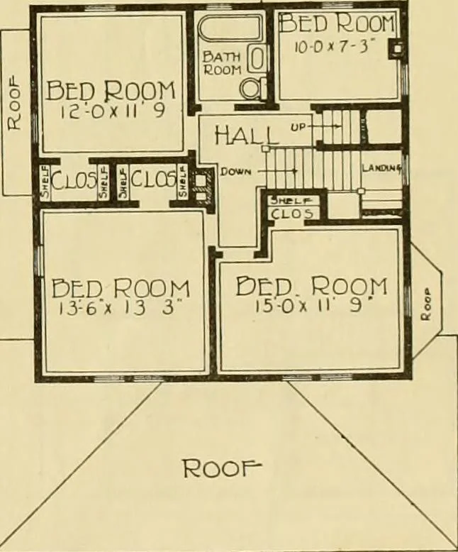An illustration from Honor bilt modern homes., 1921, leaf 80