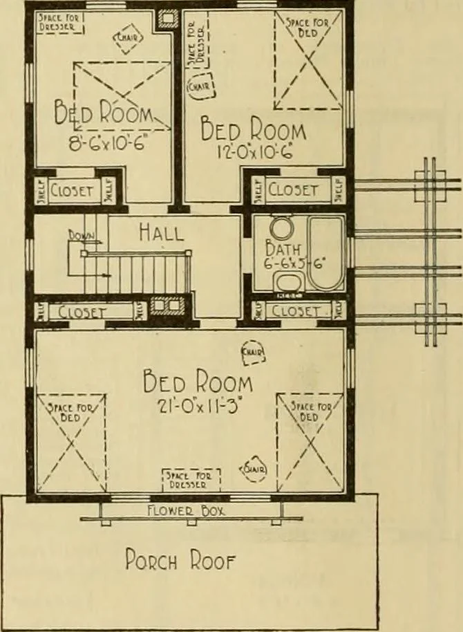 An illustration from Honor bilt modern homes., 1921, leaf 87
