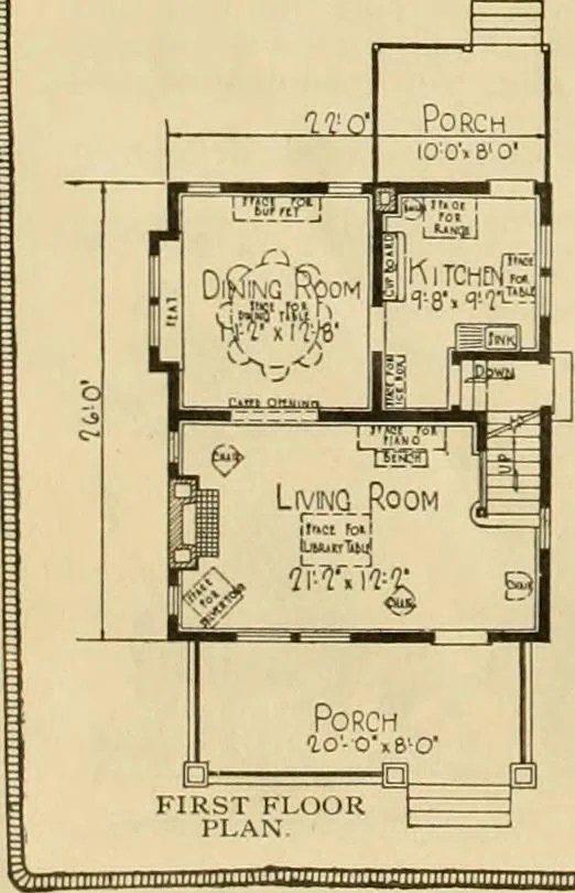 An illustration from Honor bilt modern homes., 1921, leaf 91