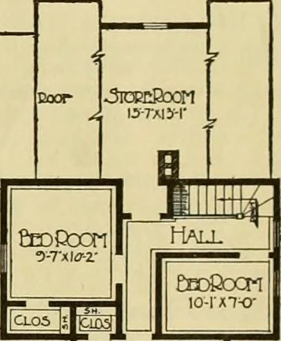 An illustration from Honor bilt modern homes., 1921, leaf 92