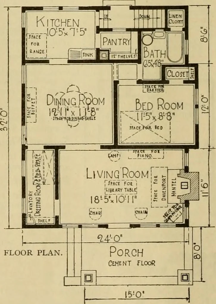 An illustration from Honor bilt modern homes., 1921, leaf 93