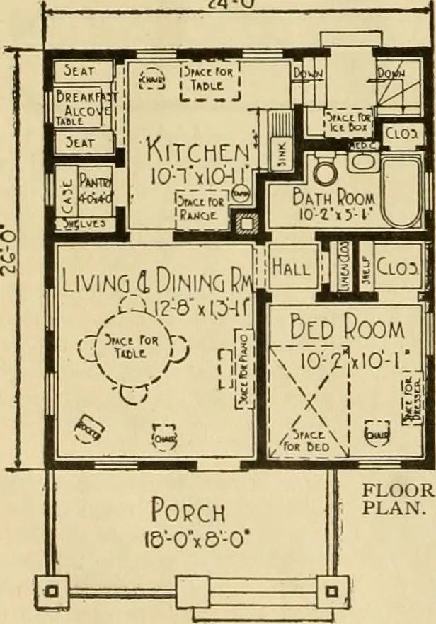 An illustration from Honor bilt modern homes., 1921, leaf 95