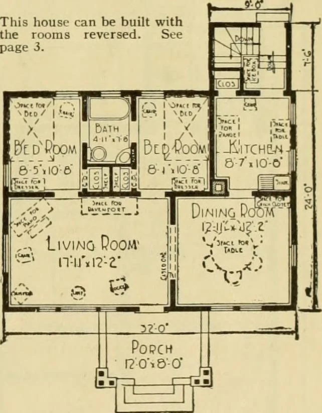 An illustration from Honor bilt modern homes., 1921, leaf 96