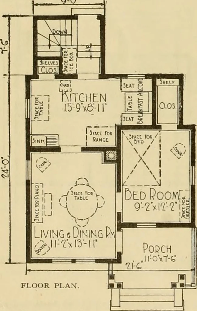 An illustration from Honor bilt modern homes., 1921, leaf 97
