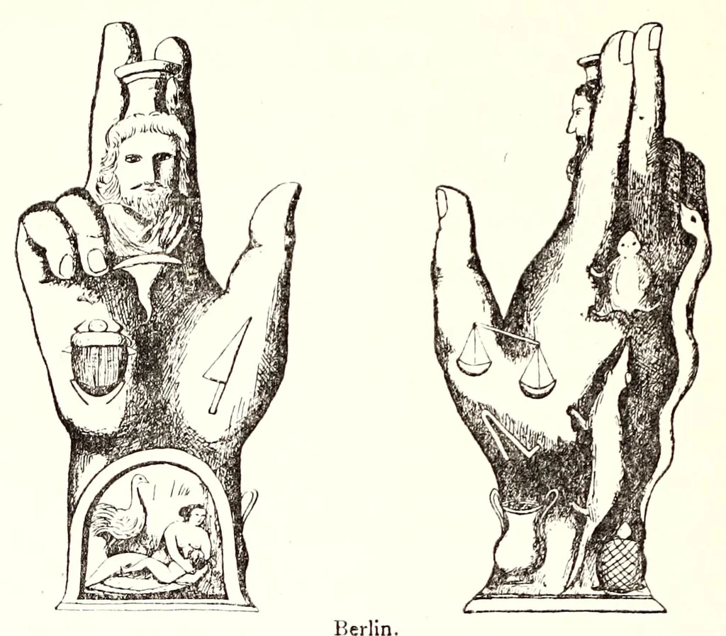 An illustration from Horns of honour, and other studies in the by-ways of archaeology, 1900, leaf 238