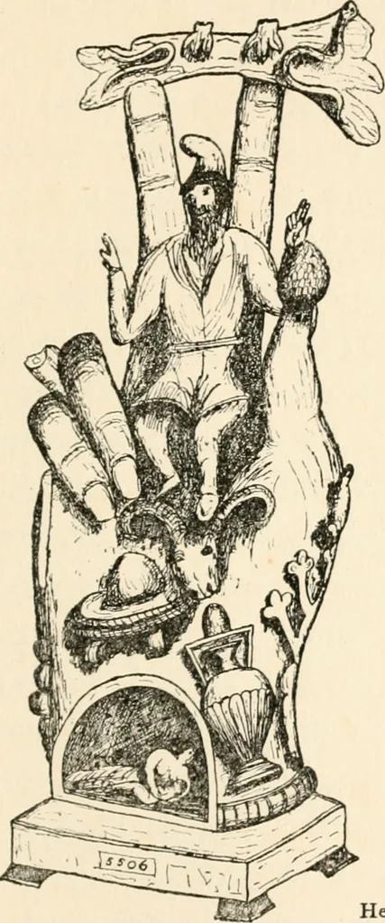 An illustration from Horns of honour : and other studies in the by-ways of archaeology, 1900, leaf 246