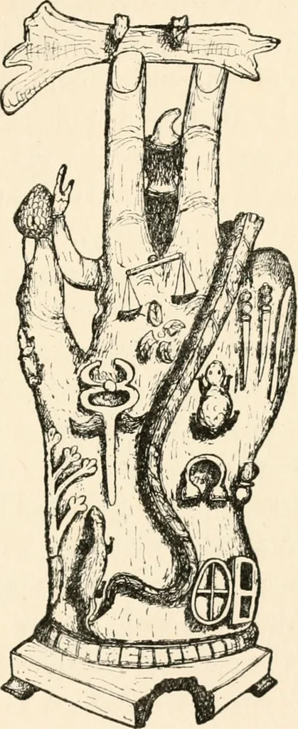 An illustration from Horns of honour : and other studies in the by-ways of archaeology, 1900, leaf 246