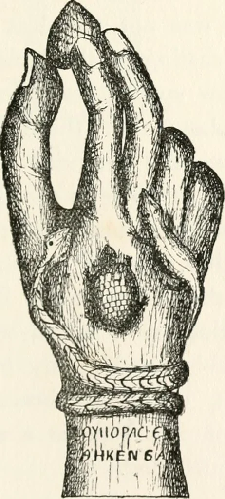 An illustration from Horns of honour : and other studies in the by-ways of archaeology, 1900, leaf 278