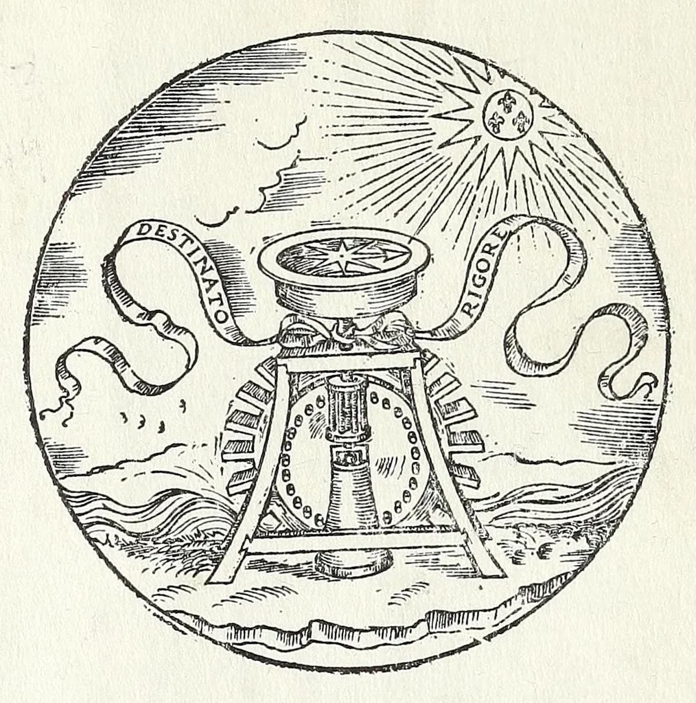An illustration from Horologi elementari diuisi in quattro parti : alcuni muti, & alcuni col suono : tutti facili, e molto commodi, 1669, leaf 2