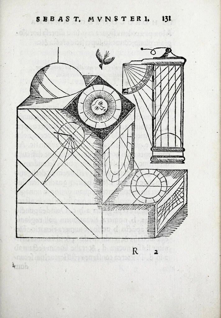 An illustration from Horologiographia, 1533, leaf 201