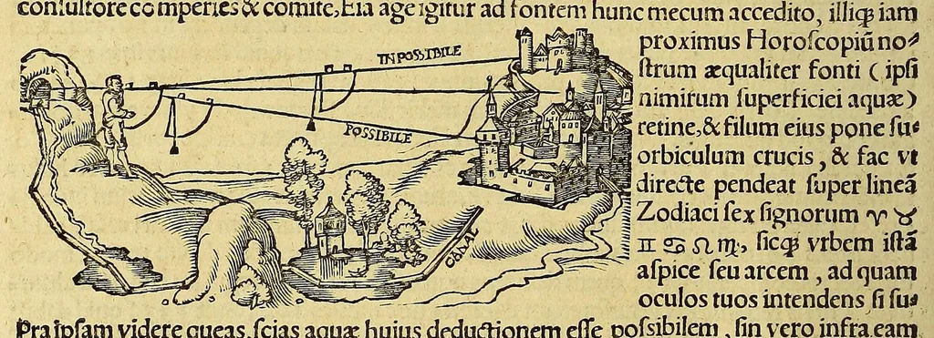 An illustration from Horoscopion Apiani generale dignoscendis horis cuiuscumque generis aptissimum ... nunc ab illo primum [et] inuentum [et] æditum ., 1533, leaf 36