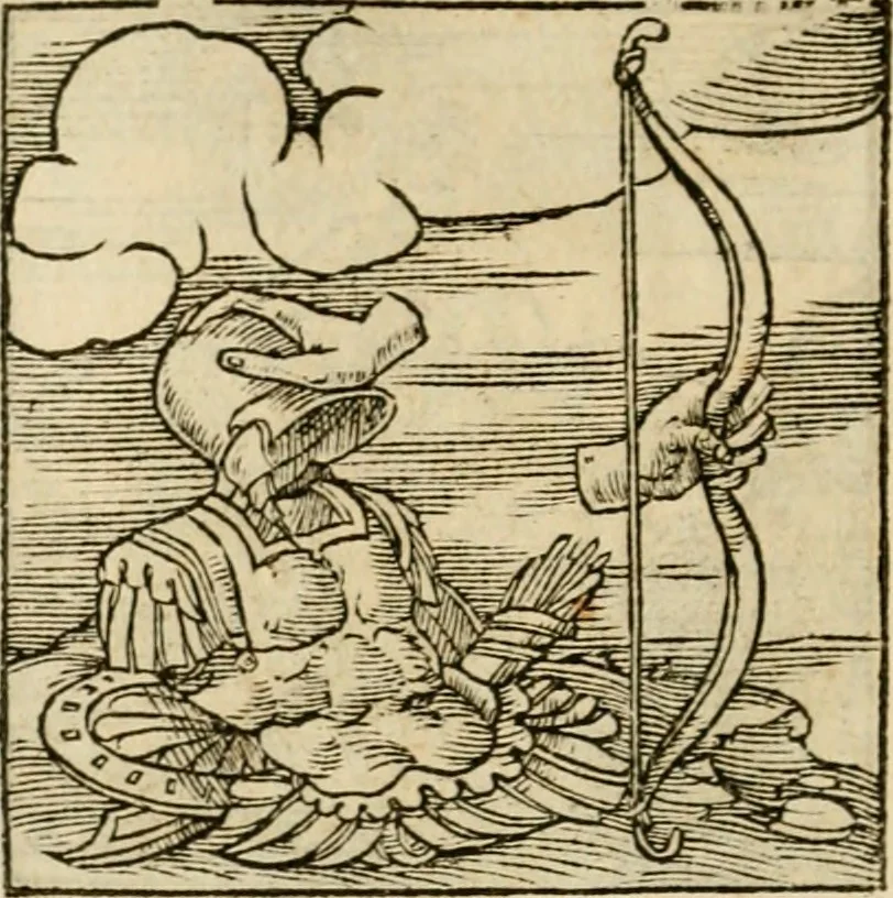 An illustration from Horou Apollonos neiloou Hieroglyphika = Ori Apollinis niliaci, De sacris notis & sculpturis libri duo, 1551, leaf 125