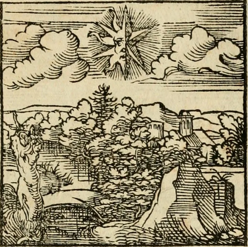 An illustration from Horou Apollonos neiloou Hieroglyphika = Ori Apollinis niliaci, De sacris notis & sculpturis libri duo, 1551, leaf 134