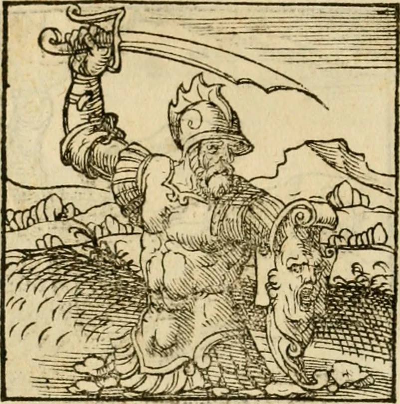 An illustration from Horou Apollonos neiloou Hieroglyphika = Ori Apollinis niliaci, De sacris notis & sculpturis libri duo, 1551, leaf 139