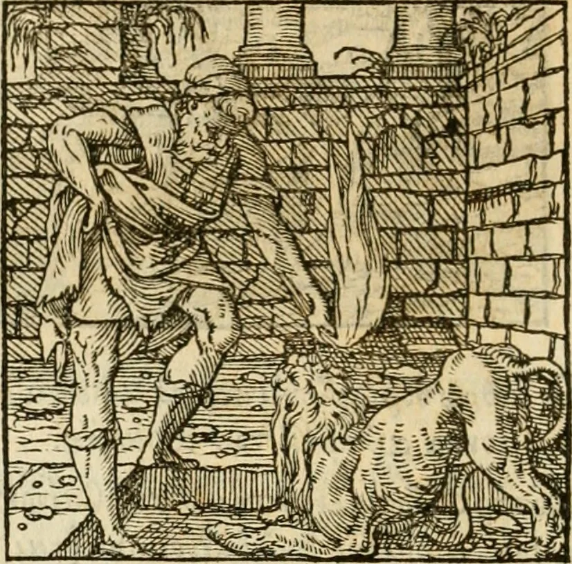 An illustration from Horou Apollonos neiloou Hieroglyphika = Ori Apollinis niliaci, De sacris notis & sculpturis libri duo, 1551, leaf 195