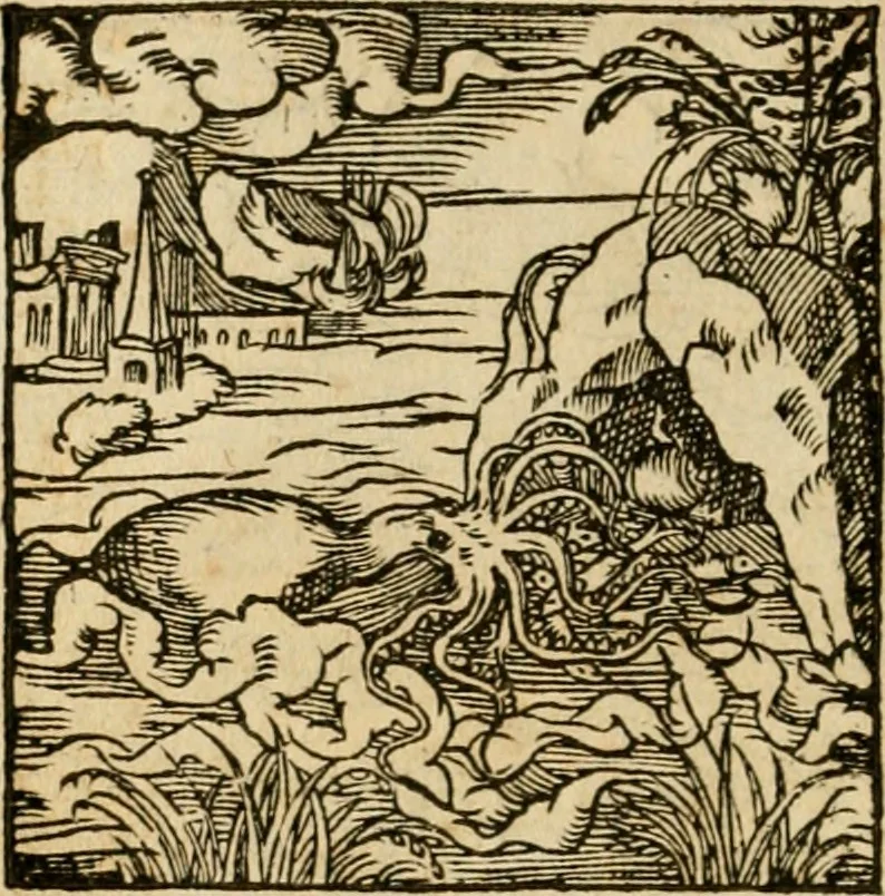 An illustration from Horou Apollonos neiloou Hieroglyphika = Ori Apollinis niliaci, De sacris notis & sculpturis libri duo, 1551, leaf 225