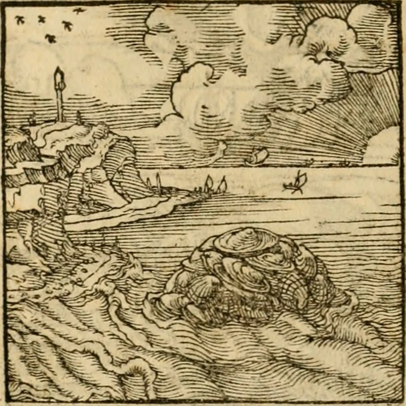 An illustration from Horou Apollonos neiloou Hieroglyphika = Ori Apollinis niliaci, De sacris notis & sculpturis libri duo, 1551, leaf 227