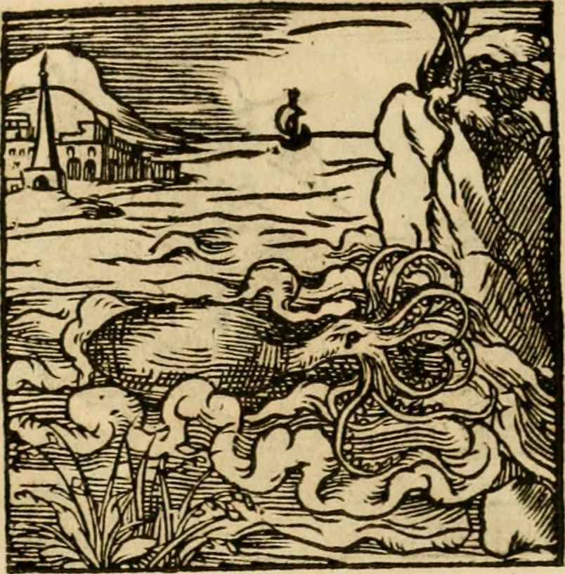 An illustration from Horou Apollonos neiloou Hieroglyphika = Ori Apollinis niliaci, De sacris notis & sculpturis libri duo, 1551, leaf 233