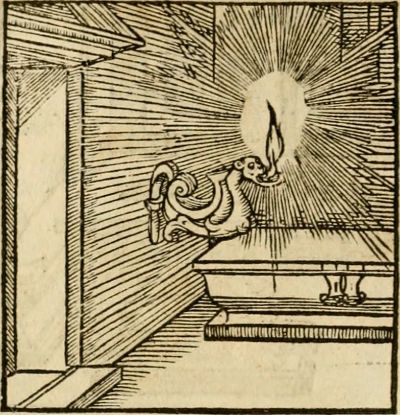 An illustration from Horou Apollonos neiloou Hieroglyphika = Ori Apollinis niliaci, De sacris notis & sculpturis libri duo, 1551, leaf 243