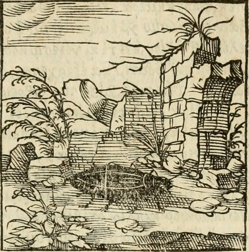 An illustration from Horou Apollonos neiloou Hieroglyphika = Ori Apollinis niliaci, De sacris notis & sculpturis libri duo, 1551, leaf 38
