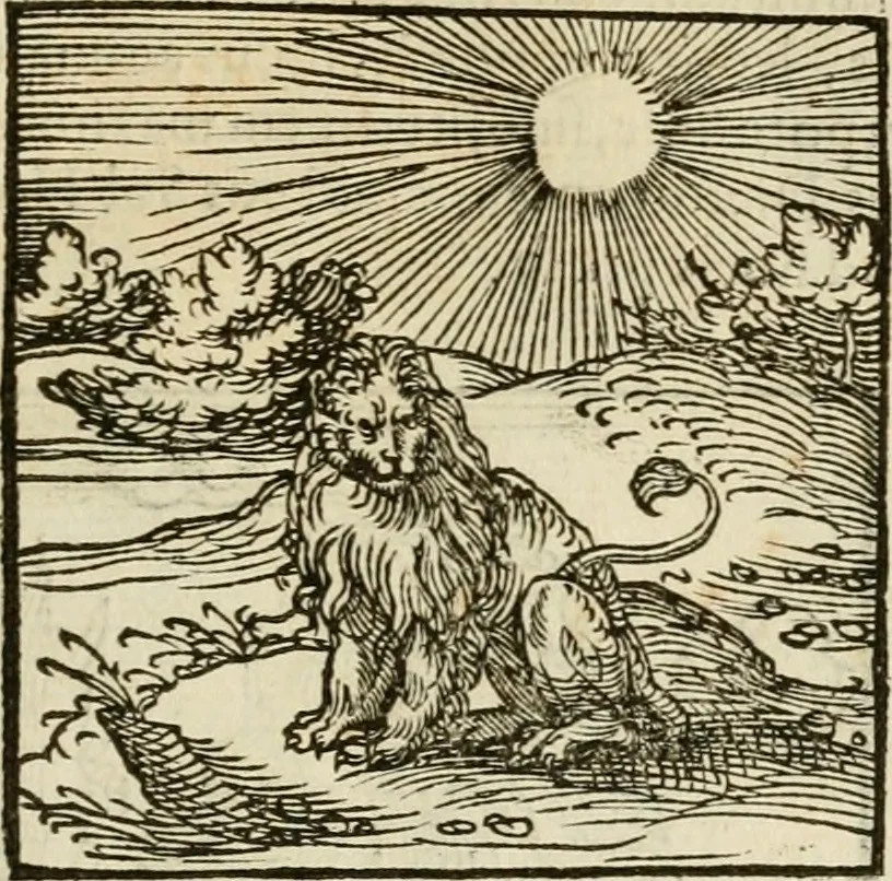 An illustration from Horou Apollonos neiloou Hieroglyphika = Ori Apollinis niliaci, De sacris notis & sculpturis libri duo, 1551, leaf 56