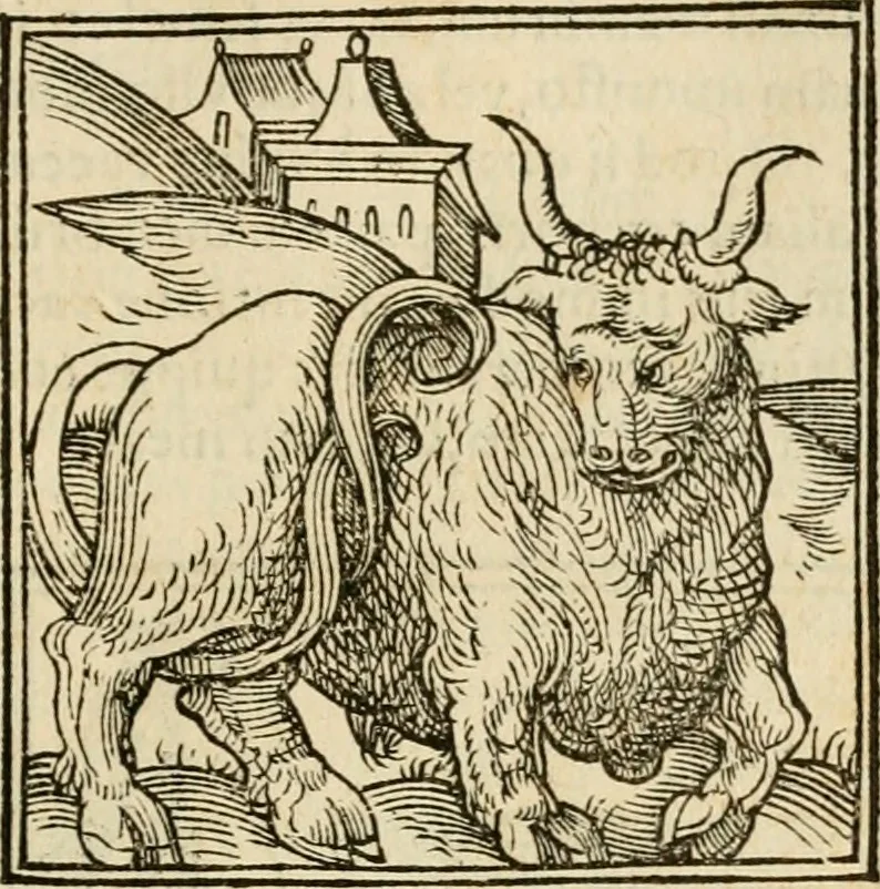 An illustration from Horou Apollonos neiloou Hieroglyphika = Ori Apollinis niliaci, De sacris notis & sculpturis libri duo, 1551, leaf 90