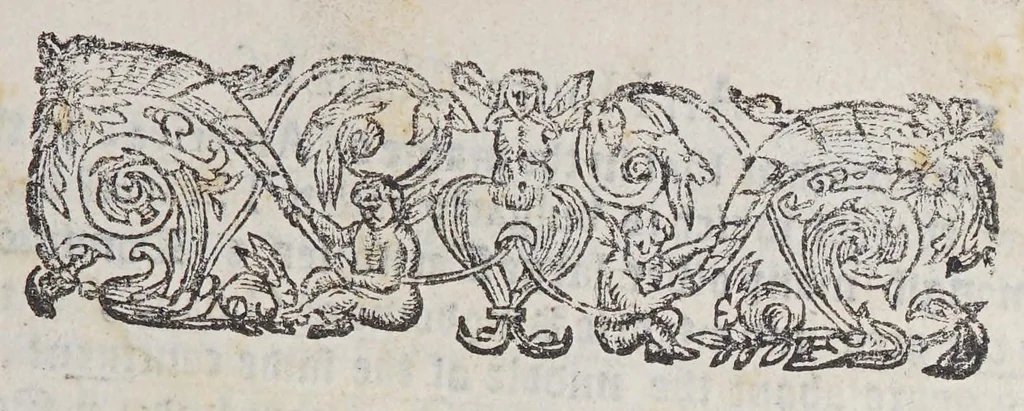 An illustration from An houre glasse of Indian newes. Or A true and tragicall discourse, shewing the most lamentable miseries, and distressed calamities indured by 67 Englishmen, which were sent for a supply to the planting in Guiana in the yeare. 1605. : VVho not finding the saide place, were for want of victuall, left a shore in Saint Lucia, an island of caniballs, or men-eaters in the West-Indyes, vnder the conduct of Captain Sen-Iohns, of all which said number, onely a 11. are supposed to be still liuing, whereof 4. are lately returnd into England., 1607, leaf 19