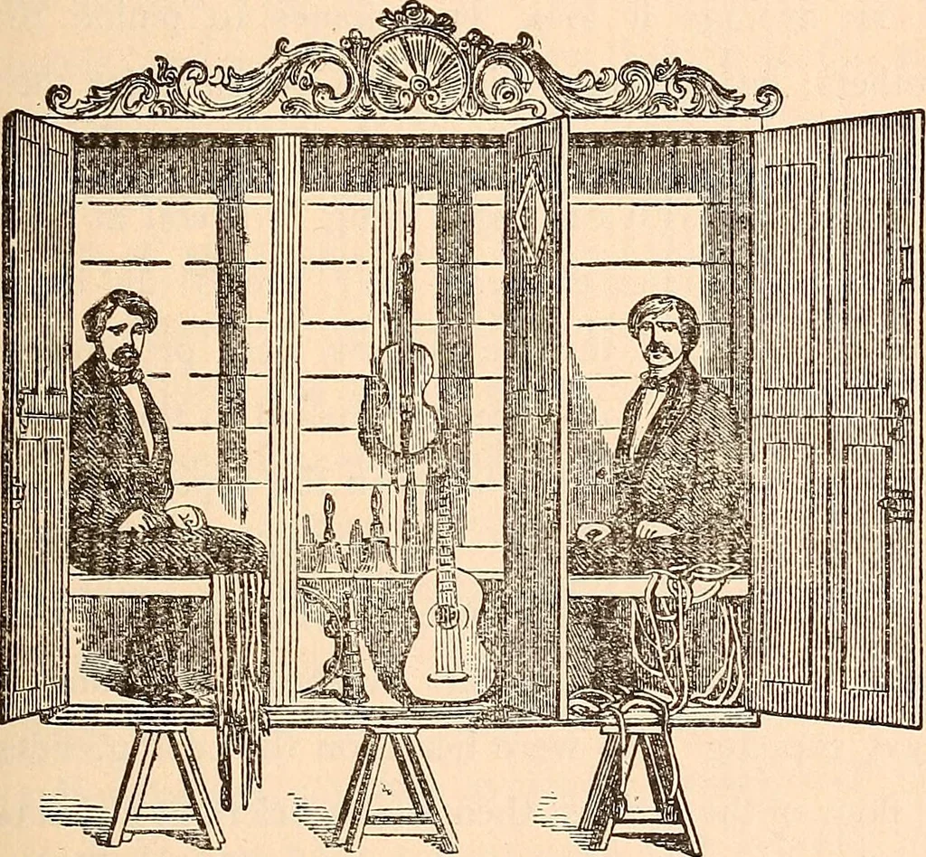 An illustration from Hours with the ghosts, or, Nineteenth century witchcraft : illustrated investigations into the phenomena of spiritualism and theosophy, 1897, leaf 142