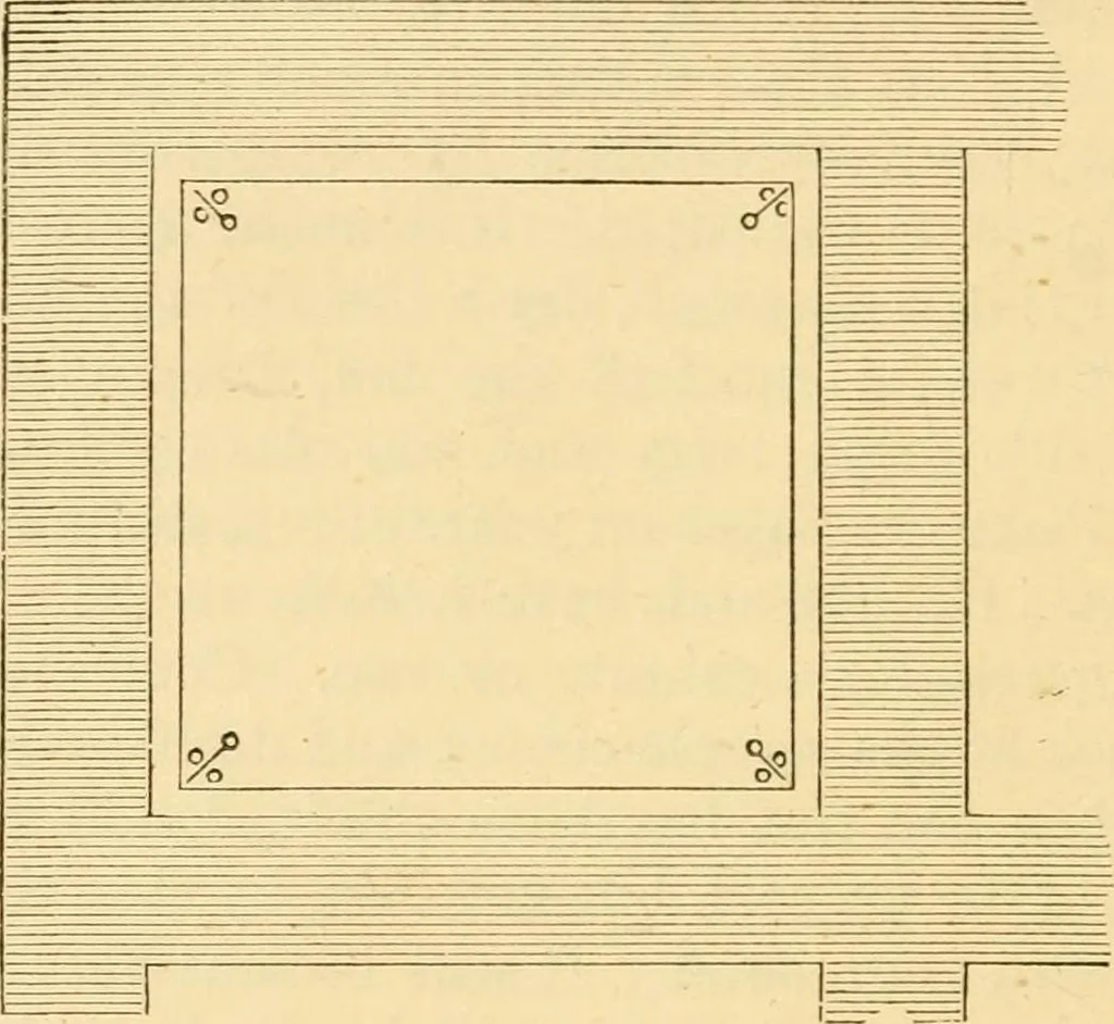 An illustration from House decoration : comprising whitewashing, paperhanging, painting, etc., 1897, leaf 113
