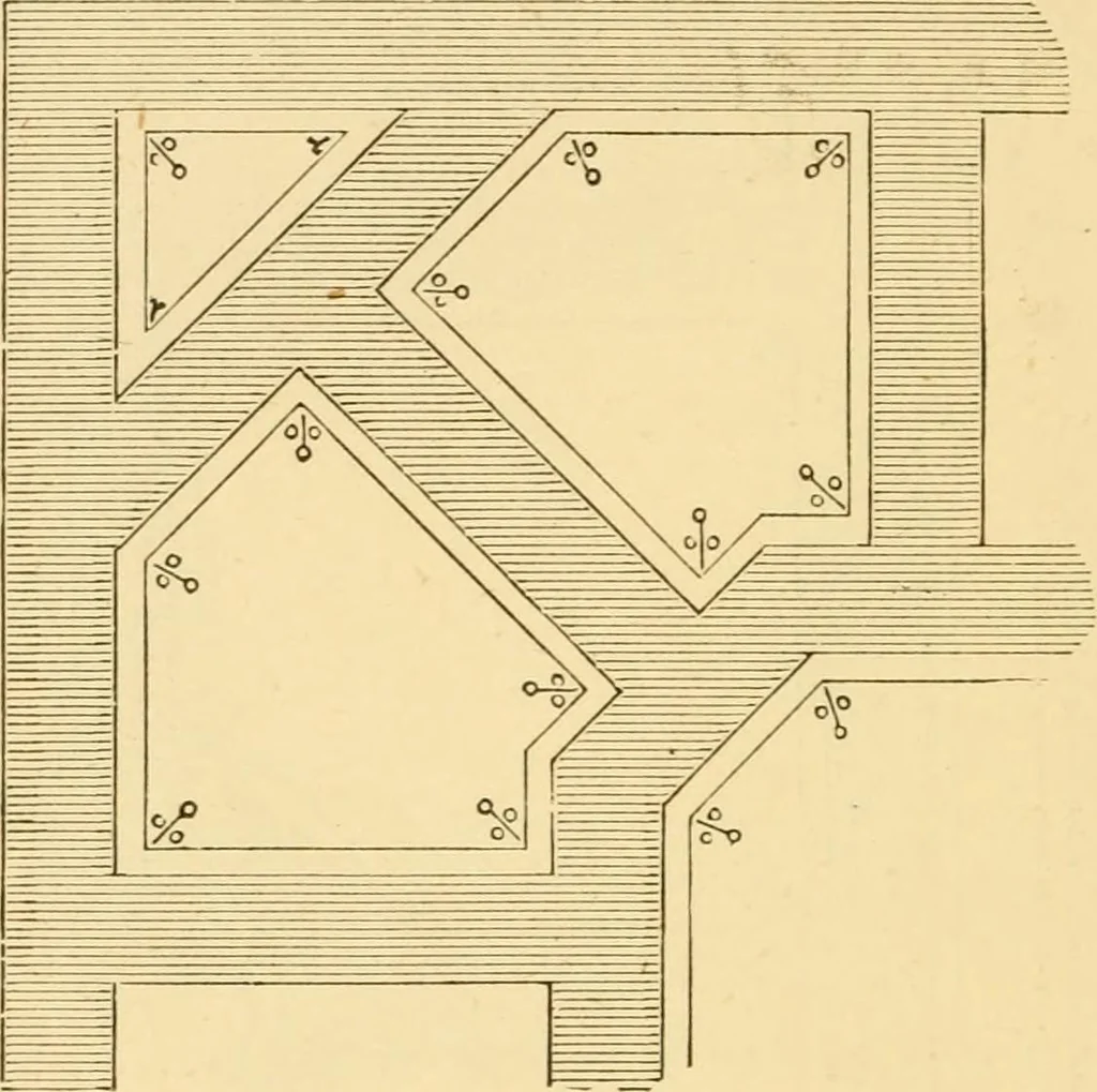 An illustration from House decoration : comprising whitewashing, paperhanging, painting, etc., 1897, leaf 115