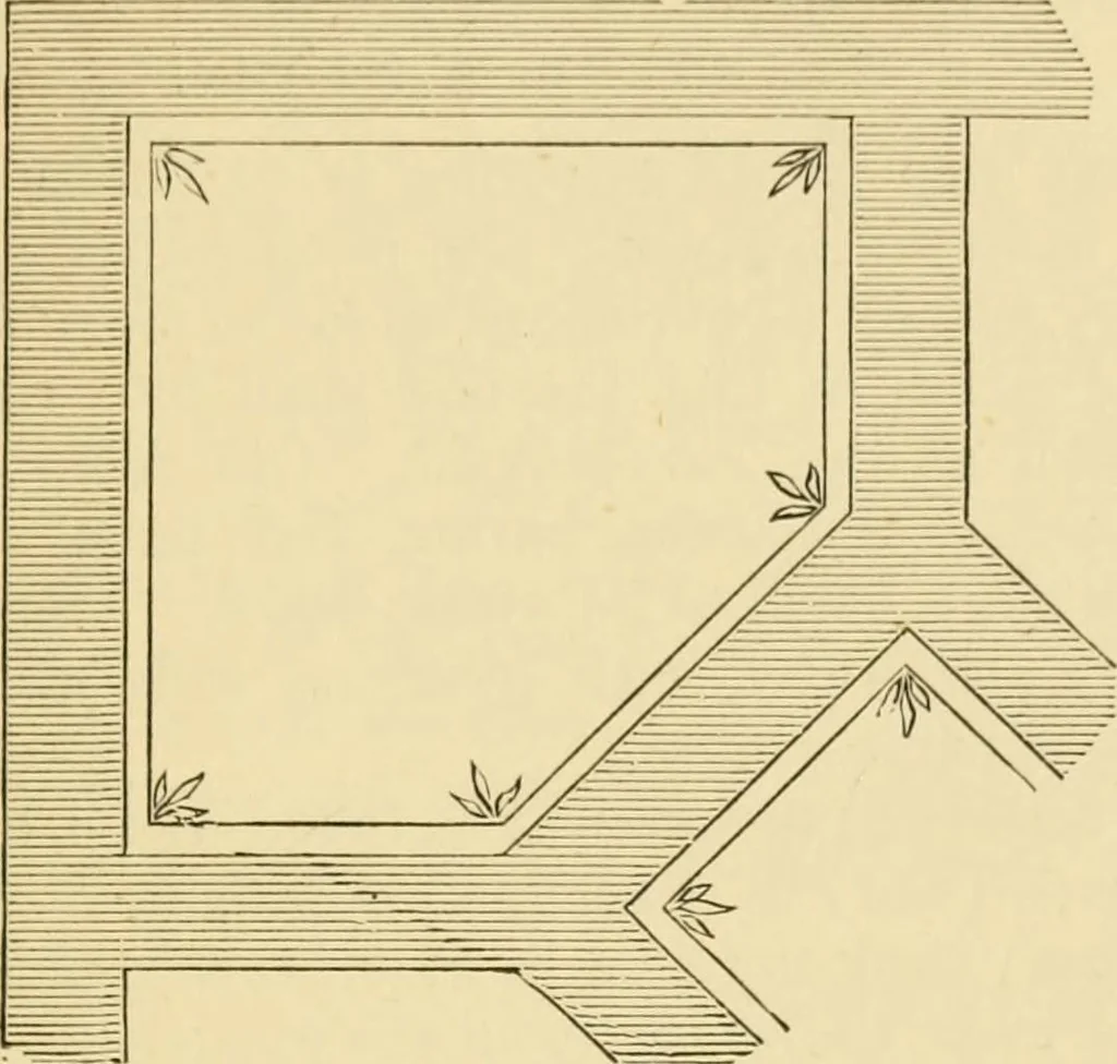 An illustration from House decoration : comprising whitewashing, paperhanging, painting, etc., 1897, leaf 116