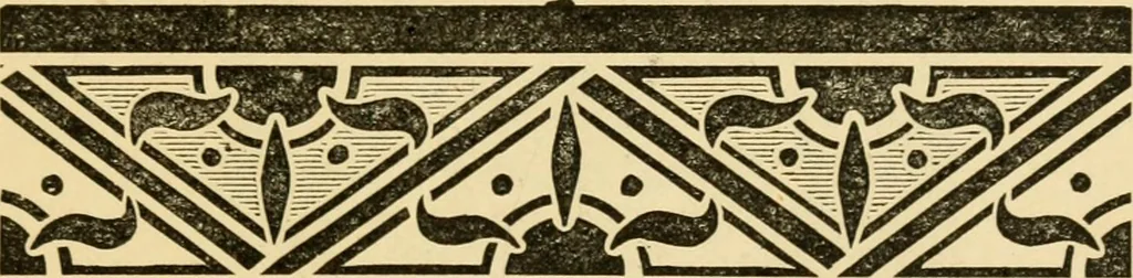 An illustration from House decoration : comprising whitewashing, paperhanging, painting, etc., 1897, leaf 150