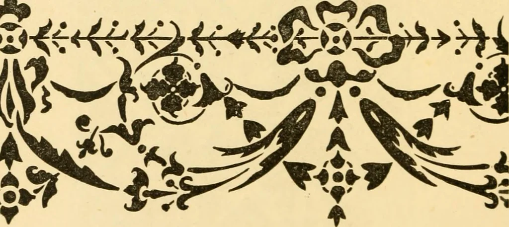An illustration from House decoration : comprising whitewashing, paperhanging, painting, etc., 1897, leaf 153
