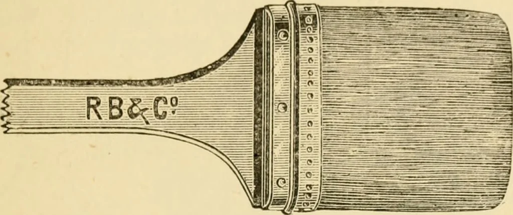 An illustration from House decoration : comprising whitewashing, paperhanging, painting, etc., 1897, leaf 68