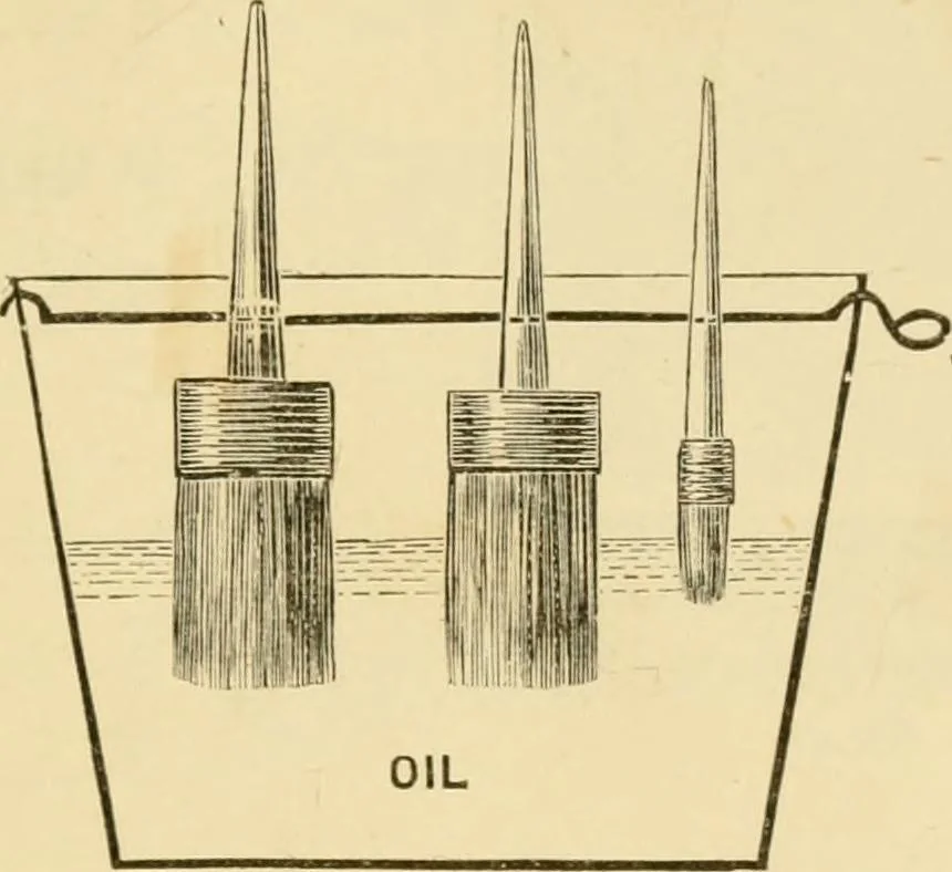 An illustration from House decoration : comprising whitewashing, paperhanging, painting, etc., 1897, leaf 72