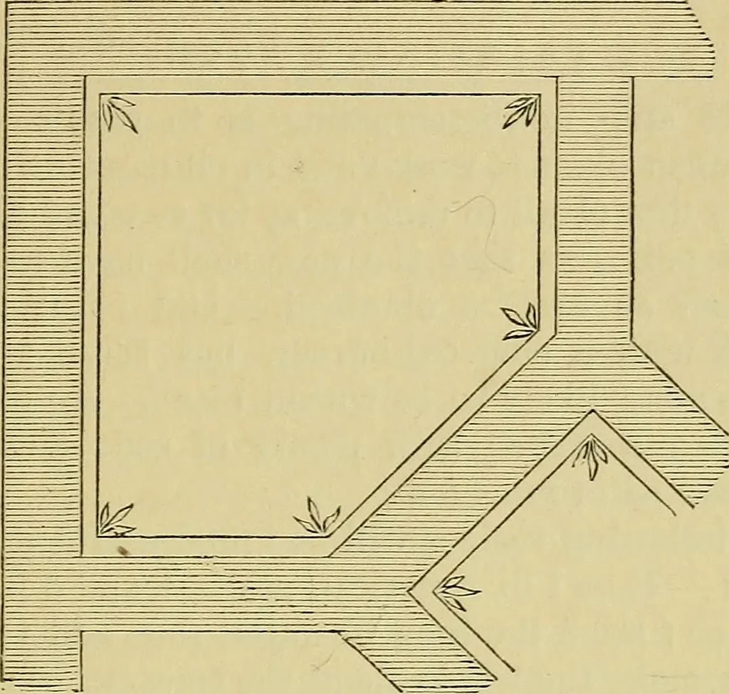An illustration from House decoration : comprising whitewashing, paperhanging, painting, etc. ; with numerous engravings and diagrams, 1914, leaf 114