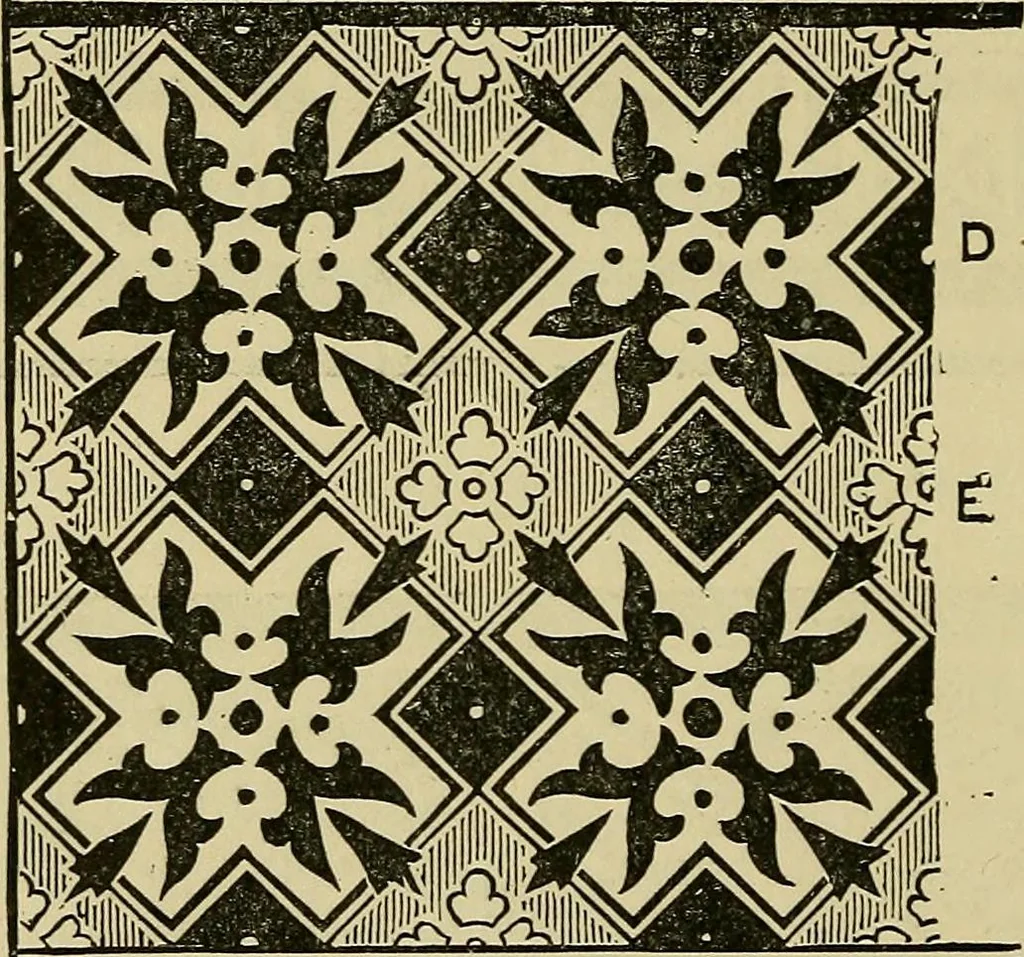 An illustration from House decoration : comprising whitewashing, paperhanging, painting, etc. ; with numerous engravings and diagrams, 1914, leaf 149