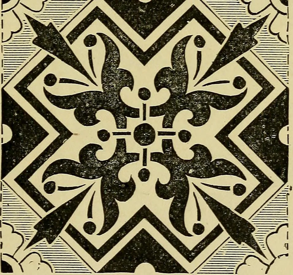 An illustration from House decoration : comprising whitewashing, paperhanging, painting, etc. ; with numerous engravings and diagrams, 1914, leaf 150