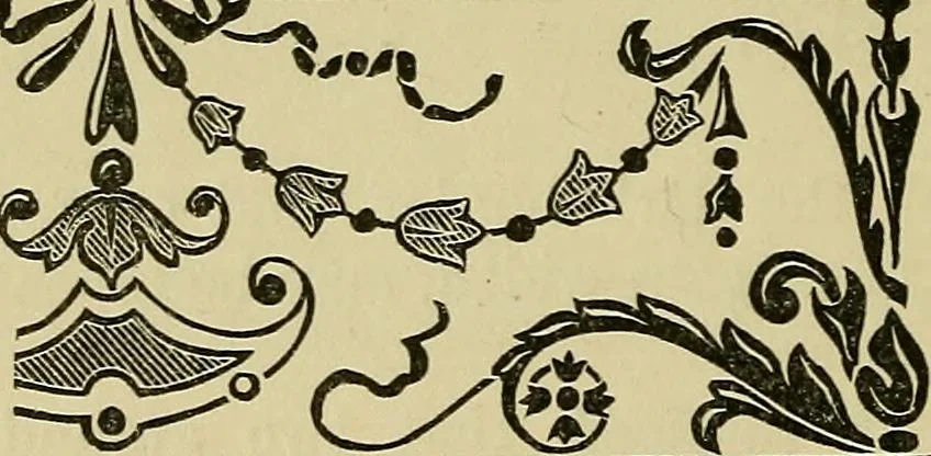 An illustration from House decoration : comprising whitewashing, paperhanging, painting, etc. ; with numerous engravings and diagrams, 1914, leaf 153