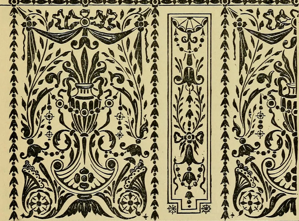 An illustration from House decoration : comprising whitewashing, paperhanging, painting, etc. ; with numerous engravings and diagrams, 1914, leaf 154